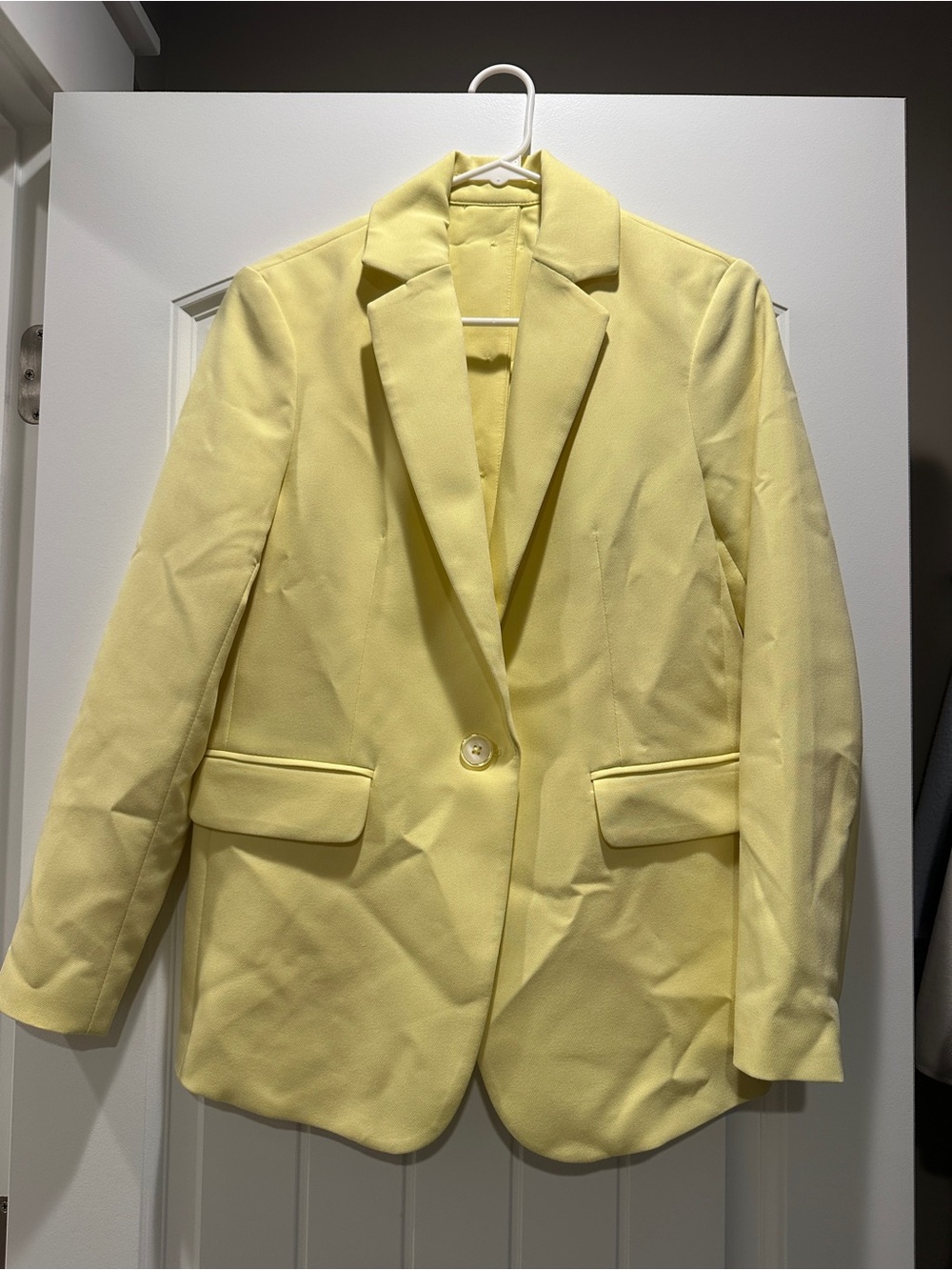 Anthropologie Maeve Neon Yellow Blazer